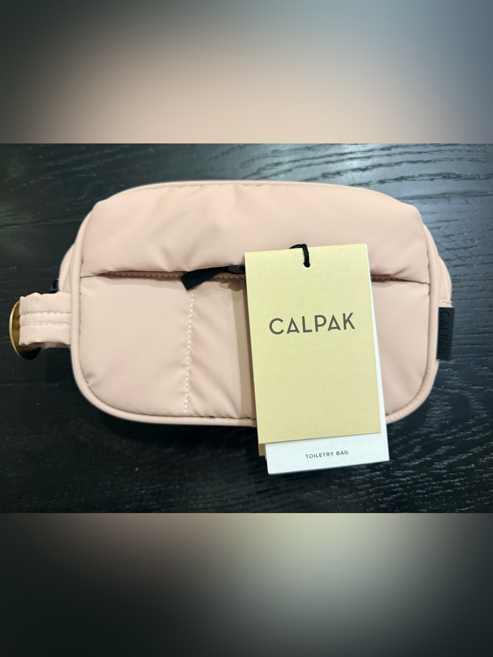 Calpak Pale Blush Pink Travel Toiletry Pouch-NWT